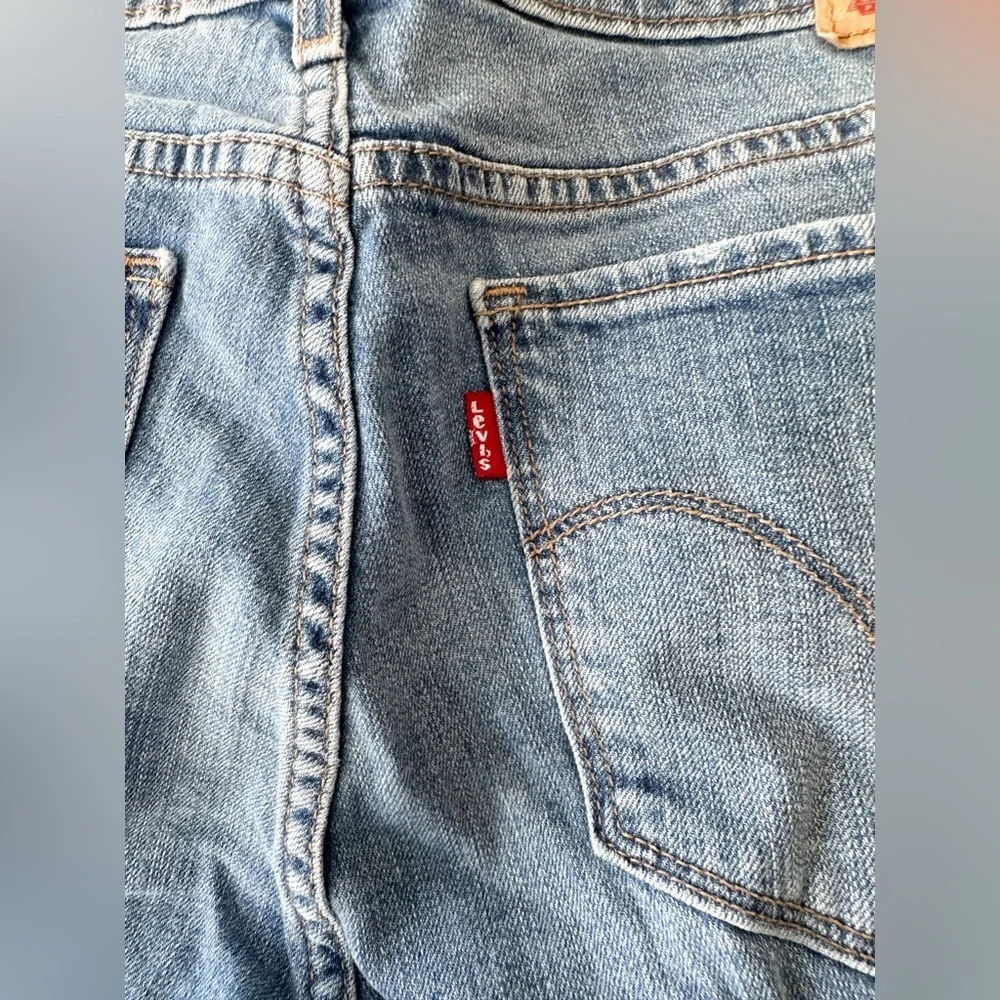 Levi 711 Skinny Denim Jeans - Mid Wash Blue / Size 30 - Picture 4 of 10